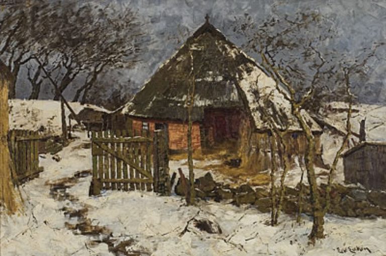 Elisabeth_von_Eicken__Das_Dornenhaus_in_winterlichem